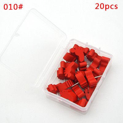 8/20/30/40 kom Markeri za karte Drveni zidni klinovi za fotografije Plutene igle za ploče Ubodna igla Alat za slikanje Uredski školski pribor