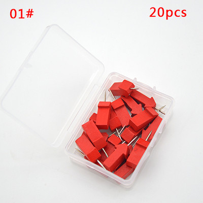 8/20/30/40 kom Markeri za karte Drveni zidni klinovi za fotografije Plutene igle za ploče Ubodna igla Alat za slikanje Uredski školski pribor