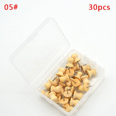 8/20/30/40 kom Markeri za karte Drveni zidni klinovi za fotografije Plutene igle za ploče Ubodna igla Alat za slikanje Uredski školski pribor