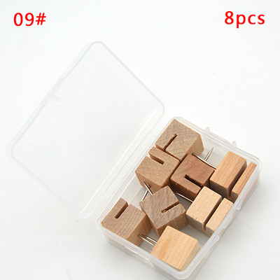 8/20/30/40 kom Markeri za karte Drveni zidni klinovi za fotografije Plutene igle za ploče Ubodna igla Alat za slikanje Uredski školski pribor