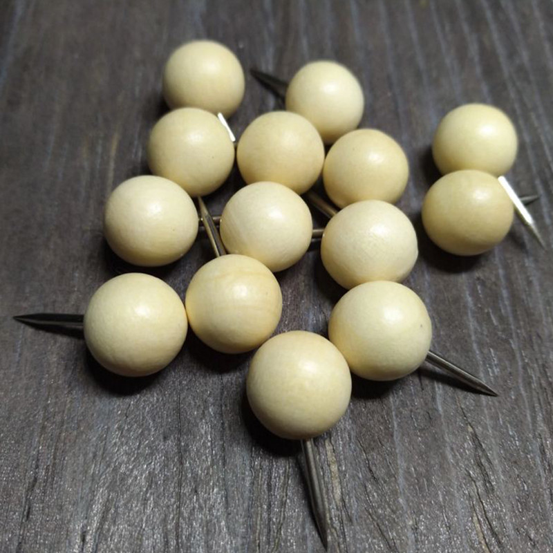 8/20/30/40 kom Markeri za karte Drveni zidni klinovi za fotografije Plutene igle za ploče Ubodna igla Alat za slikanje Uredski školski pribor