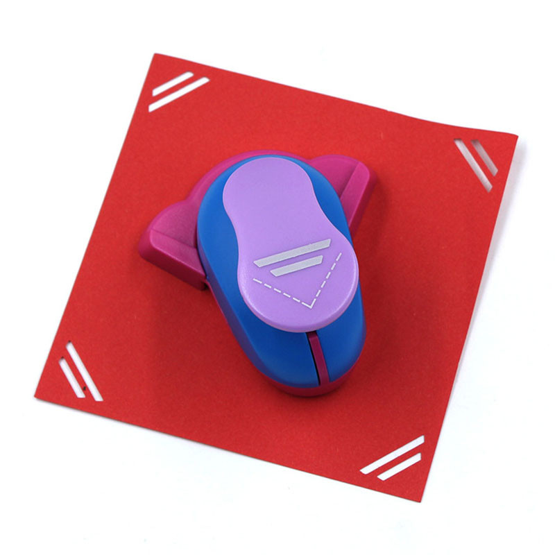 dupla egyenlő vonal Corner Craft Punch Curve barkácsolás szegélylyukasztás papírvágó dombornyomás cortador de papel de scrapbook