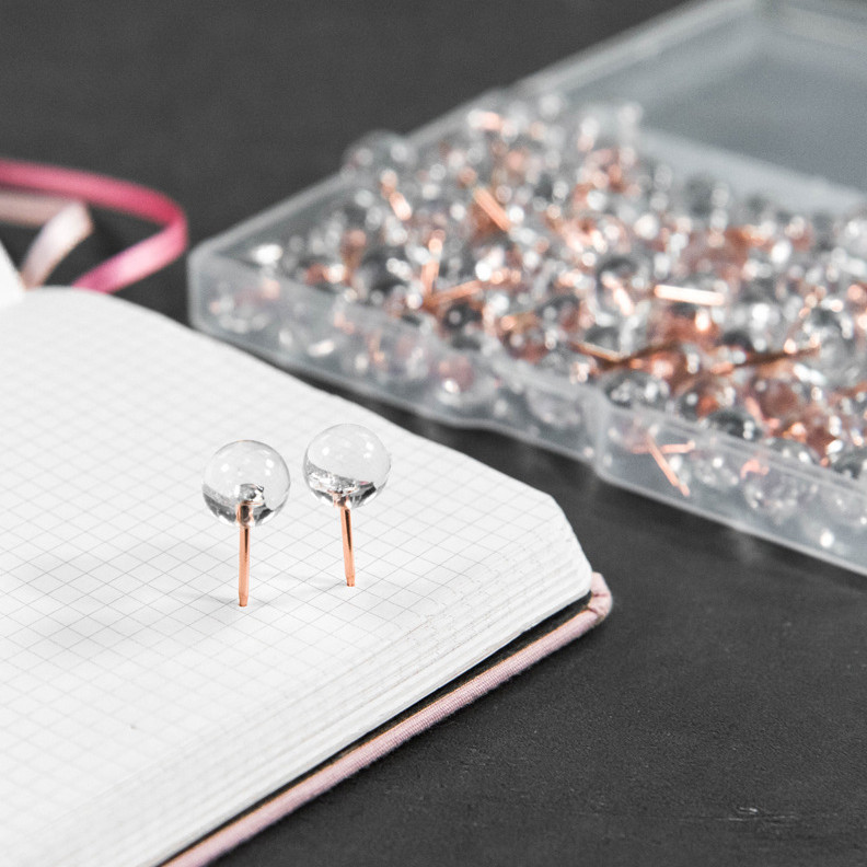 100 kom/Blagajna Uredski i školski pribor Bubljike za crtanje Ukrasne pisaće igle za kartu svijeta Plutena ploča