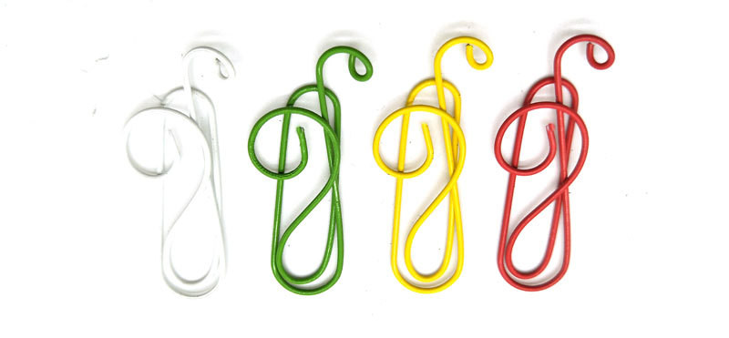 10 komada slatke glazbe u boji Pismo Spajalica Uredska mapa knjižnih oznaka Pribor Metalna kopča Stezaljka za vezivo Metalne kopče Stezaljka