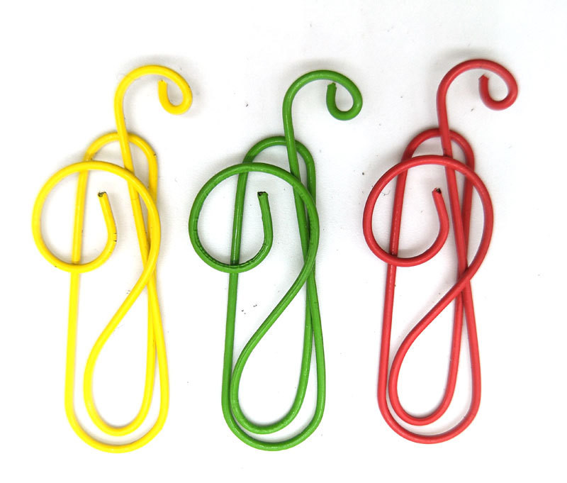 10 komada slatke glazbe u boji Pismo Spajalica Uredska mapa knjižnih oznaka Pribor Metalna kopča Stezaljka za vezivo Metalne kopče Stezaljka