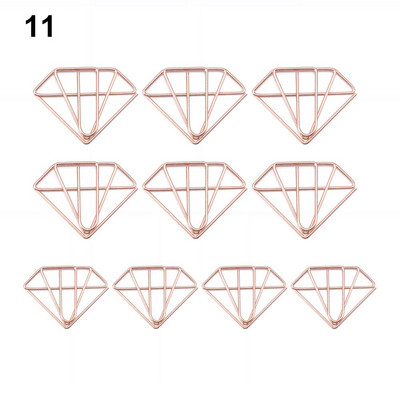 10kom nove omotnice s dijamantnom krunom Dopisnice Foto ulaznice Uredski materijal Metalna spajalica za papir Mini stezaljke za vezivo