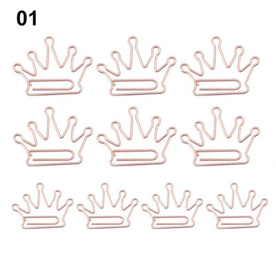 10kom nove omotnice s dijamantnom krunom Dopisnice Foto ulaznice Uredski materijal Metalna spajalica za papir Mini stezaljke za vezivo