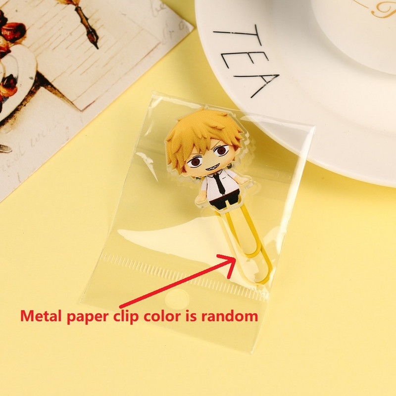 Chainsaw Man Kawaii Anime Scoala Rechizite de birou Agrafă Semn de carte Cadou Papetarie pentru copii Denji Makima Aki Hayakawa Power Pochita