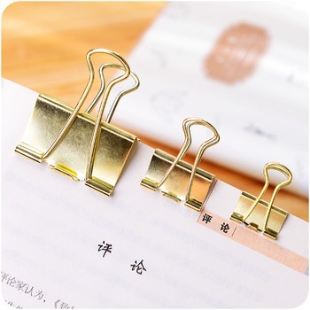 Μονόχρωμο χρυσό μεταλλικό συνδετικό κλιπ σημειώσεις Letter Paper Clip Αναλώσιμα γραφείου
