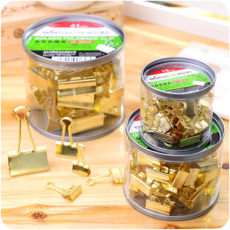 Jednobojna zlatna metalna spajalica za bilješke, pisma, spajalica, uredski materijal