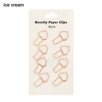 6 τεμ. Πολύχρωμα κλιπ μακράς ουράς με κούφια μεταλλικό συνδετικό κλιπ Χειρόγραφο Φάκελος Χαρτί Organizer Χαρτικά Σχολική προμήθεια