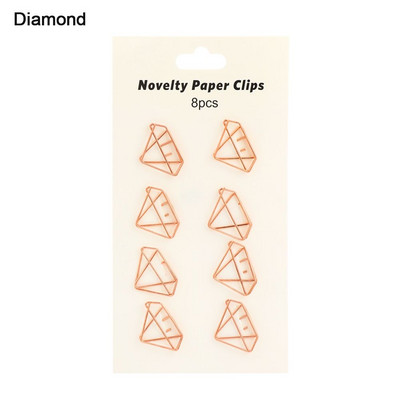 6 τεμ. Πολύχρωμα κλιπ μακράς ουράς με κούφια μεταλλικό συνδετικό κλιπ Χειρόγραφο Φάκελος Χαρτί Organizer Χαρτικά Σχολική προμήθεια