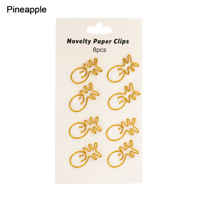 6 τεμ. Πολύχρωμα κλιπ μακράς ουράς με κούφια μεταλλικό συνδετικό κλιπ Χειρόγραφο Φάκελος Χαρτί Organizer Χαρτικά Σχολική προμήθεια