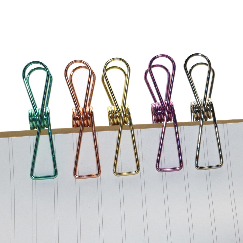 5 kom. Izdubljene metalne kopče za uvezivanje Datoteka s računom za knjige Slatke ribice Spojnica za bilješke Pismo Spajalica Uredski pribor