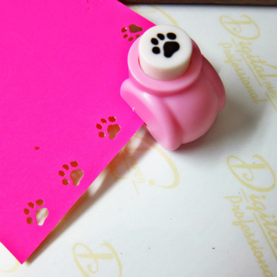 Mini Scrapbook Üreges macskamancsok Kézzel készített vágókártya Papír Virágok Kézművességhez Lyukasztó Lyukasztó Alakú Barkácsszerszám Domborítás