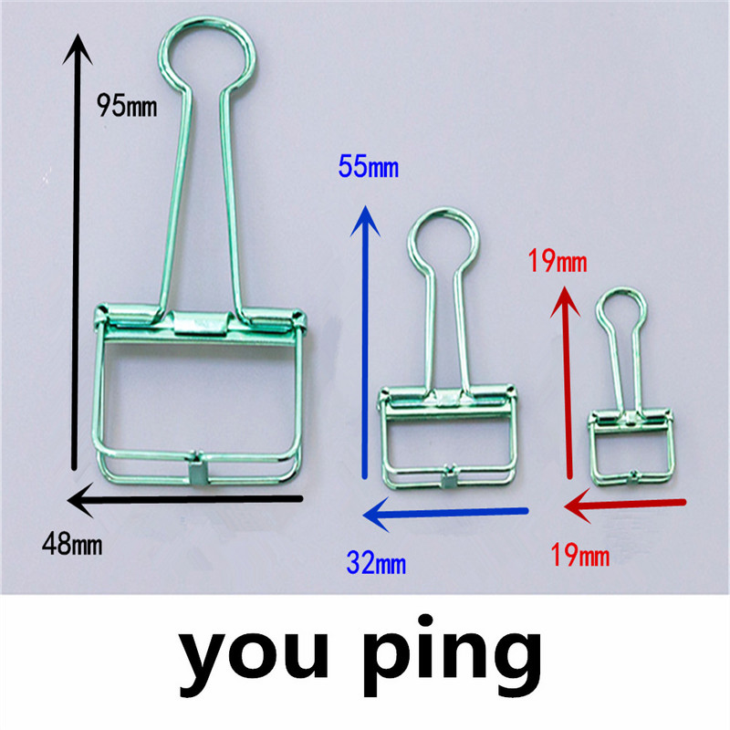 De înaltă calitate 93 Violet 48mm 32mm 19mm Clip de liant pentru cleme decorative Rechizite de birou pentru studenți agrafe de papetărie