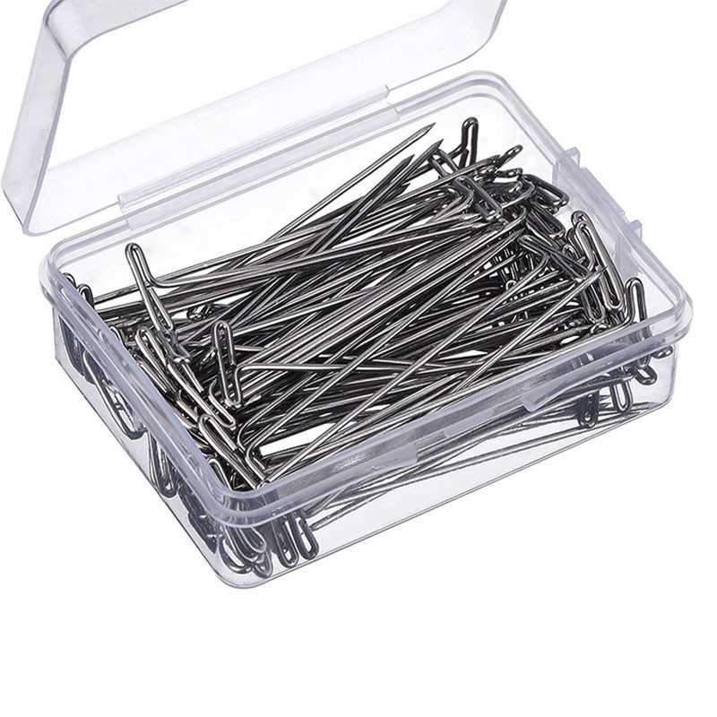 Set od 100 komada pribadača s kutijom T27 T32 T38 T45 T51 T53 Karte Foto-papir Tkanina T Oblik igle igle pribadača