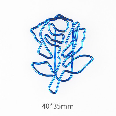 10/12 komada Metalne spajalice s cvijetom ruže Slatka oznaka za uvezivanje markera za knjige Foto Memo stezaljka Pribor za papir Školski pribor Kawaii