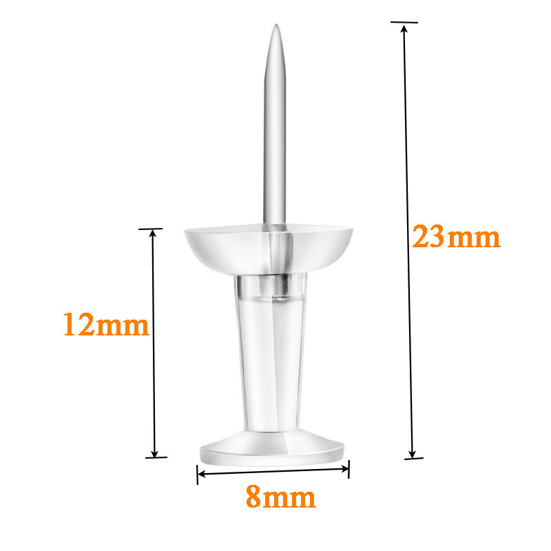 100 kom. igle za pribadače ukrasni DIY alat za školu kućni ured zidne karte fotografije oglasna ploča (nasumične boje)