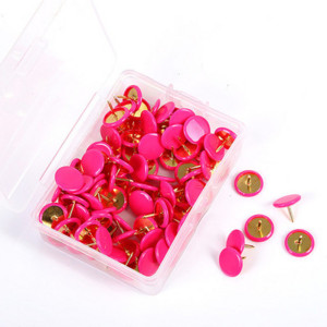 100 de bucăți de știfturi de formă rotundă pentru anunțuri pentru panou de plută, hârtie foto, perete, știfturi, marcatori pentru hărți