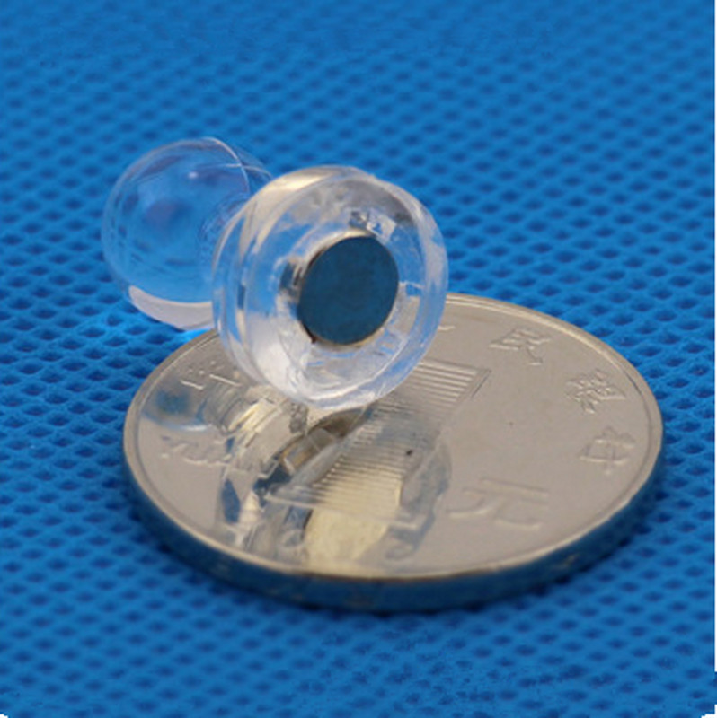 10 KOM DIY Jake obojene magnetske kopče Neodimijske igle za oglasnu ploču Magneti Bijela ploča Prozirna boja