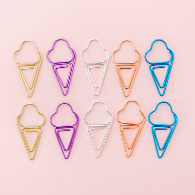 10 kom/pak. Slatke mini spajalice za papir Kawaii pribor Metalne šuplje spojnice za vezivo Fotografije Ulaznice Držač za bilješke Uredska stezaljka za pisma