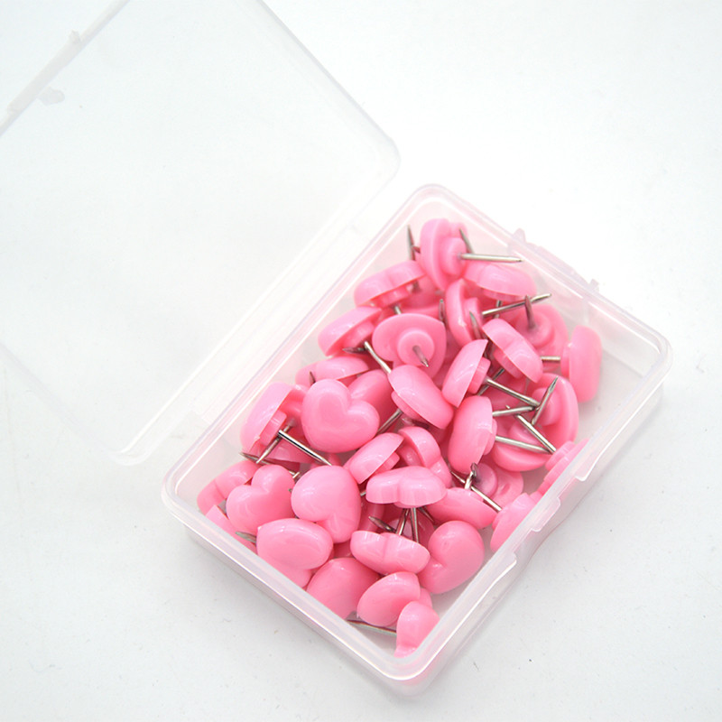 50 kom. Markeri u obliku srca Crtanje Foto Zidni klinovi Plutene igle za ploče Pribadače Igle Alat za slikanje Ubod za palčeve Uredska škola