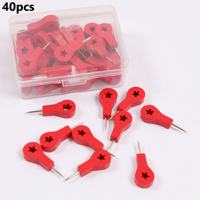 1 paket drvenih oznaka za mape igle za guranje slatke nožice sa strelicom ubod za crtanje fotografija Zidne igle plutene igle za ploče uredski školski pribor