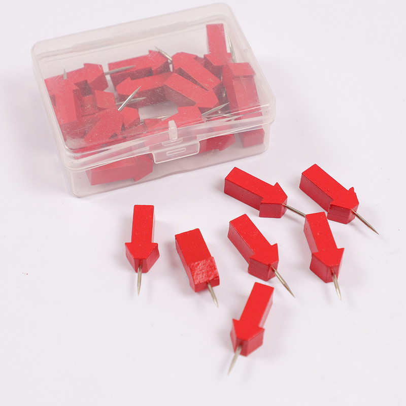 1 paket drvenih oznaka za mape igle za guranje slatke nožice sa strelicom ubod za crtanje fotografija Zidne igle plutene igle za ploče uredski školski pribor