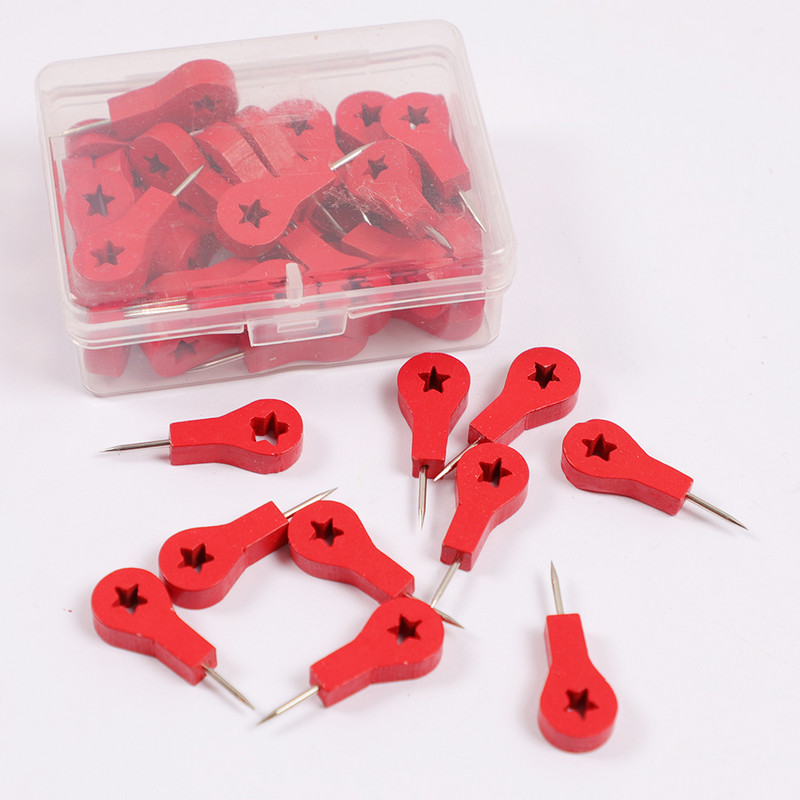 1 paket drvenih oznaka za mape igle za guranje slatke nožice sa strelicom ubod za crtanje fotografija Zidne igle plutene igle za ploče uredski školski pribor