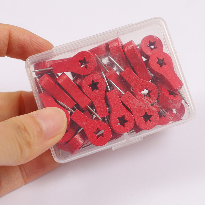 1 paket drvenih oznaka za mape igle za guranje slatke nožice sa strelicom ubod za crtanje fotografija Zidne igle plutene igle za ploče uredski školski pribor