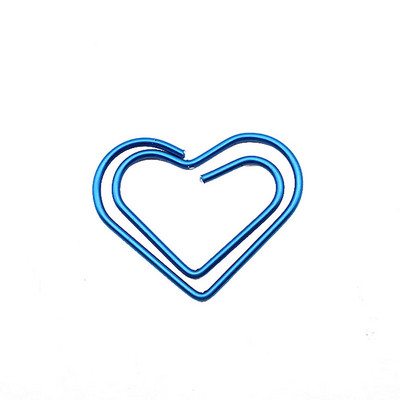 50 buc/cutie Semn de carte de inimă agrafă de hârtie decor decor de carte colorată note de decorare Binder Clip Papetarie Rechizite pentru studenți de birou