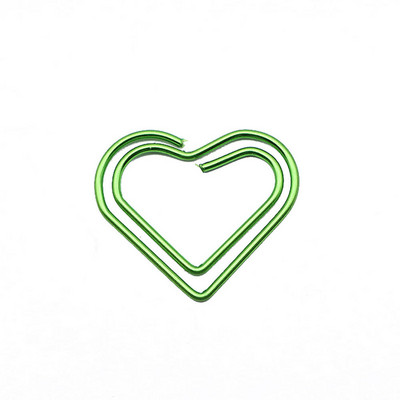 50 buc/cutie Semn de carte de inimă agrafă de hârtie decor decor de carte colorată note de decorare Binder Clip Papetarie Rechizite pentru studenți de birou