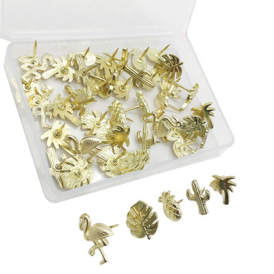 Thumbtack színes, aranyos tűk Gombtűk Dekoratív parafa tábla tűk Térképrajz Fénykép Fali szegecsek Irodai iskolai tantermi kellékek