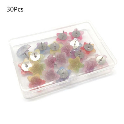 Thumbtack színes, aranyos tűk Gombtűk Dekoratív parafa tábla tűk Térképrajz Fénykép Fali szegecsek Irodai iskolai tantermi kellékek