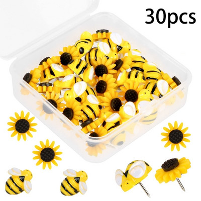 Thumbtack színes, aranyos tűk Gombtűk Dekoratív parafa tábla tűk Térképrajz Fénykép Fali szegecsek Irodai iskolai tantermi kellékek