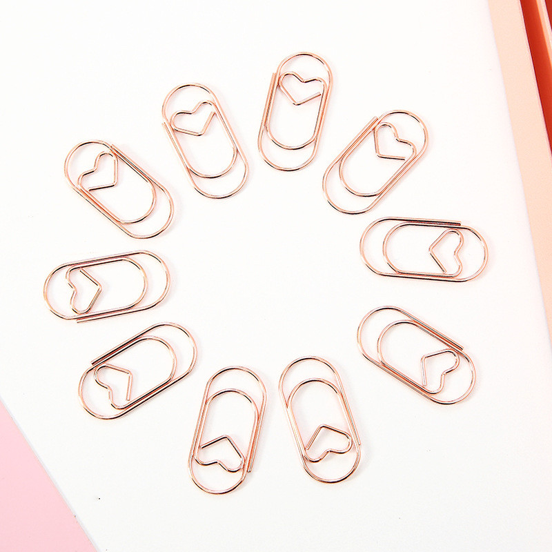 12 db/doboz Kreatív fém egyszerű gémkapocs készlet Könyvjelzők Irodai könyvjelzők Irattartó Gemkapcsok Tervező Kiegészítők Irodaszerek