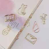 10db/csomag Mix Állatok Aranyos Mini Gémkapcsok Kawaii Írószerek Fém Átlátszó Irattartók Fényképek Jegyek Jegyzetek Levél