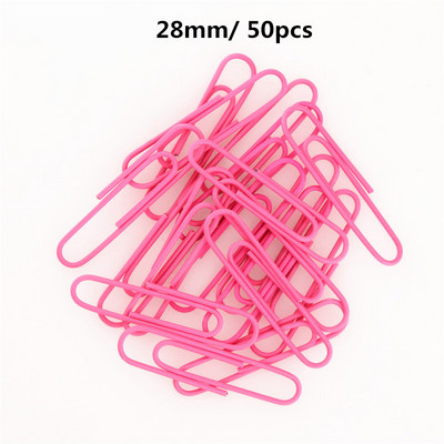 Ružičaste boje Veličina 28/33/50 mm Dodaci Spajalice za papir Bilježnica Memo Pad Spajalice za papir Studentski uredski pribor Stacionar