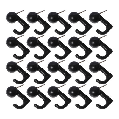 50 τμχ Πινέζα με γάντζο Πλαστικά πουγκάκια Γάντζος οροφής Γάντζος καρφίτσας ώθησης Κρεμάστρες από κράμα Χάρτης στερέωσης καρφίτσες για αντίχειρες Διακόσμηση χεριών γραφείου