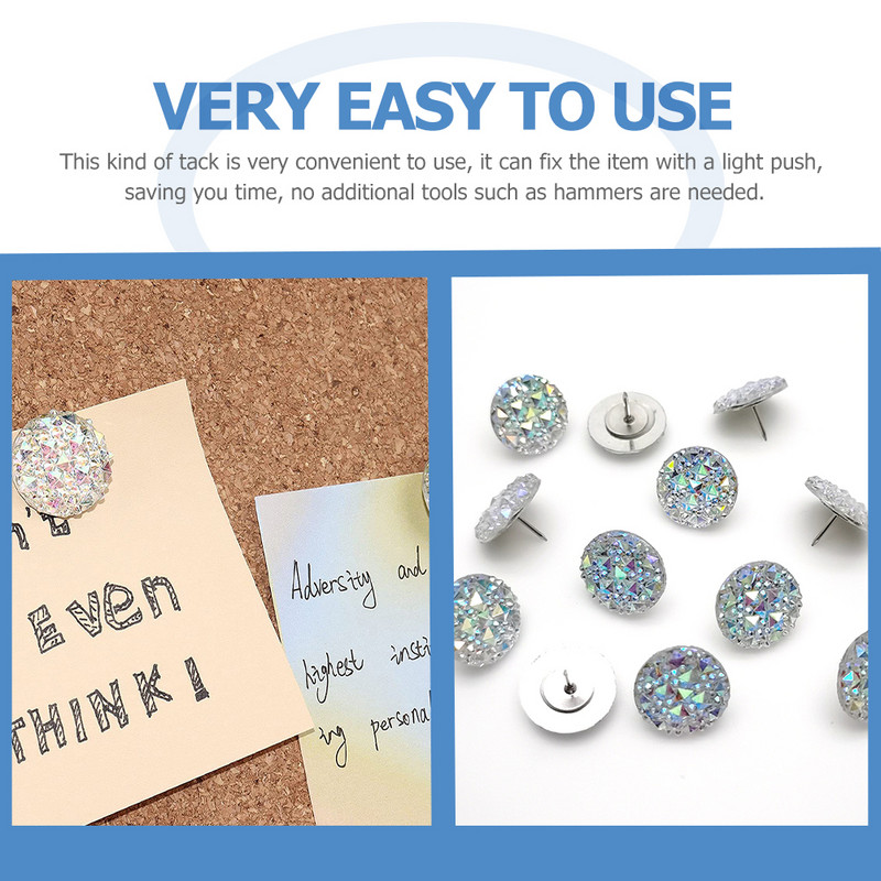 20 kom. Ubodi za palčeve od smole, kamenčići, pribor za kućanstvo, nazubljeni foto zupčanici, pribadače, uredski DIY potrepštine