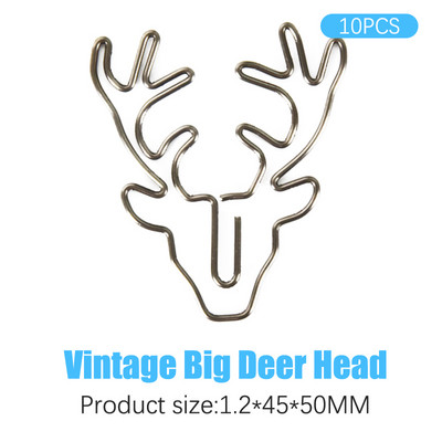 10 komada šarenih crtanih životinja, spajalica za papir, uredske oznake, kopča za uvezivanje dokumenata DIY foto album, kopča za držač fotografija, spajalica za papir