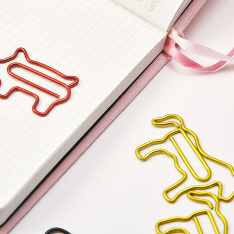 10 komada šarenih crtanih životinja, spajalica za papir, uredske oznake, kopča za uvezivanje dokumenata DIY foto album, kopča za držač fotografija, spajalica za papir