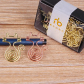 8Pcs/Box Slatka mačka Metalne spajalice Oznake knjiga Zlato Ružičasto zlato Stezaljka za vezivo za bilješke Kawaii pribor Školski uredski uvez