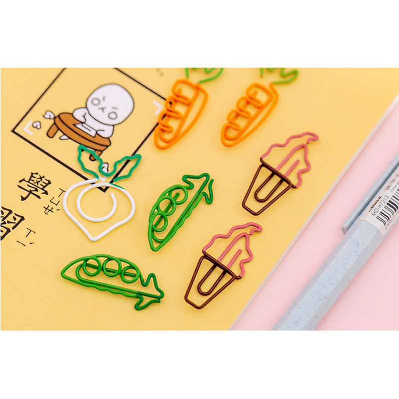 20 kom/lot smiješne šarene crtane male spajalice u obliku svježeg voća za klasifikaciju