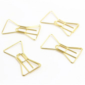 2022 Slatke spajalice za papir Zlatna mašna za oznake Bilježnica DIY dodaci Držač za knjige Stezaljka Školske metalne spajalice za papir Uredski materijal