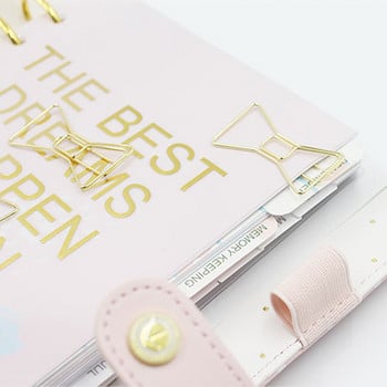 2022 Сладки кламери Bookmark Gold Bow Clip Notebook Направи си сам аксесоари Щипка за книгоразделители Училищни метални щипки за хартия Канцеларски материали