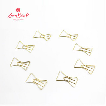 2022 Cute Paper Clips Σελιδοδείκτης Gold Clip Bow Notebook DIY Accessories Bookend Clip School Metal Paper Clips Χαρτικά