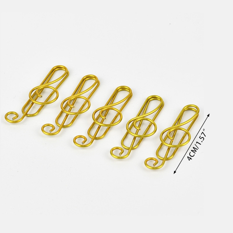 20 de bucăți de metal pentru note muzicale agrafe de hârtie agrafe colorate pentru legare cutie cu semne de pagină de depozitare cadou pentru elevi pentru profesori