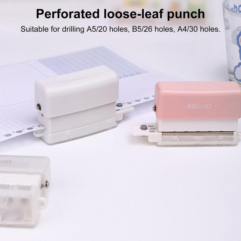 Stroj za bušenje rupa za letke Ručna kutija za pohranu makulature sa 6 rupa Prijenosni uredski pribor za šivanje letaka Školski pribor